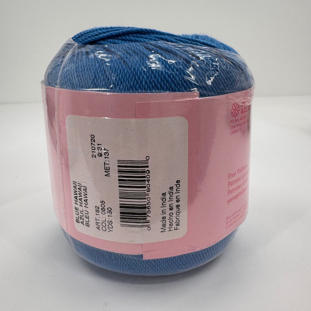 Aunt Lydia's Fashion 3 Crochet Thread Lot 7 Assorted Colors 100% Cotton 150 Yard - Picture 13 of 16